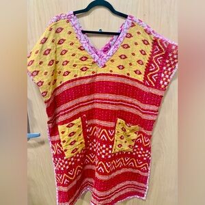 Reversible Kantha Dress – 2 Pockets